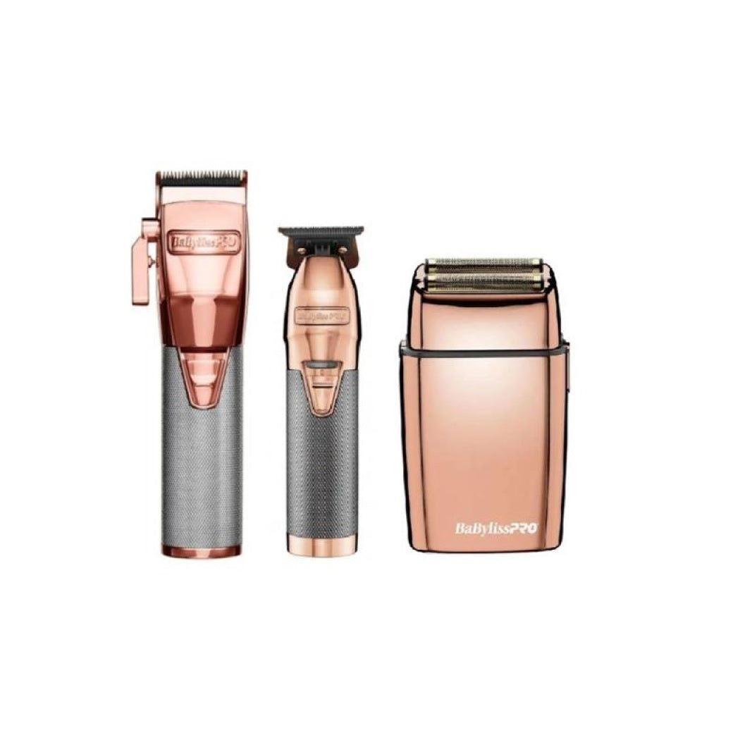 Babylisspro Rosefx Clipper Trimmer Double Foil Shaver Combo