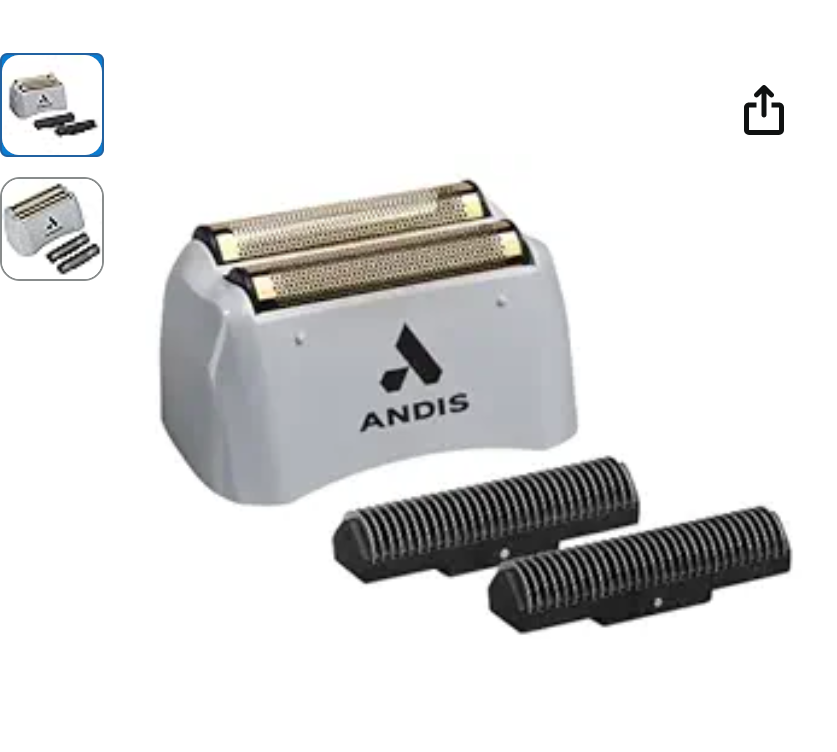 Andis 17280 ProFoil Lithium Shaver Replacement Titanium Foil Assembly and Inner Cutters, Gray