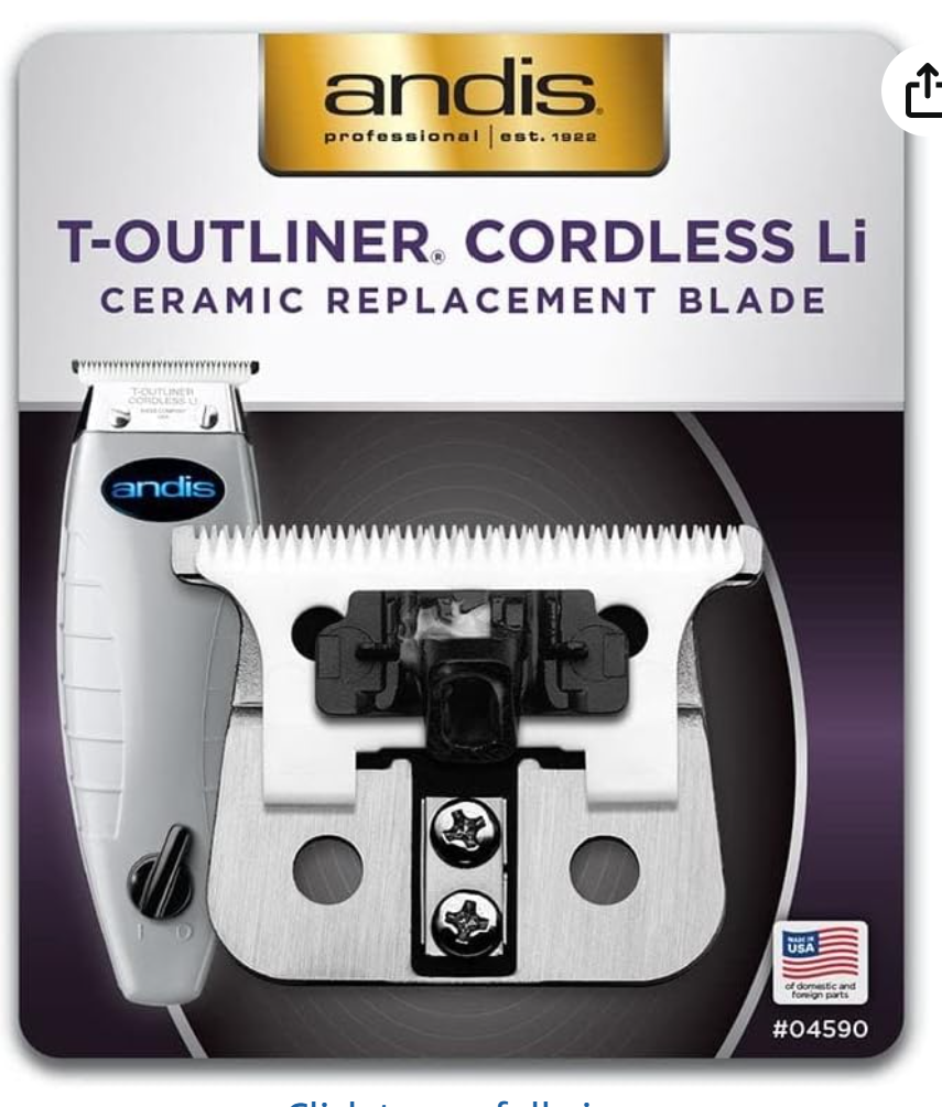 Andis T-Outliner Cordless Li Ceramic Replacement Blade