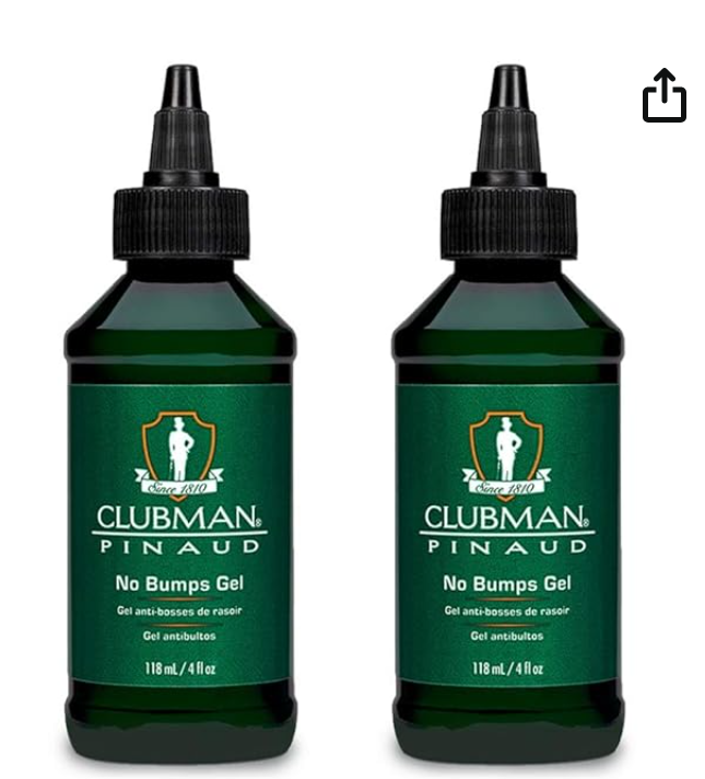 Clubman Pinaud Shave Gel No Bumps After Shave for Men Sensitive Skin 4 oz 2 pack