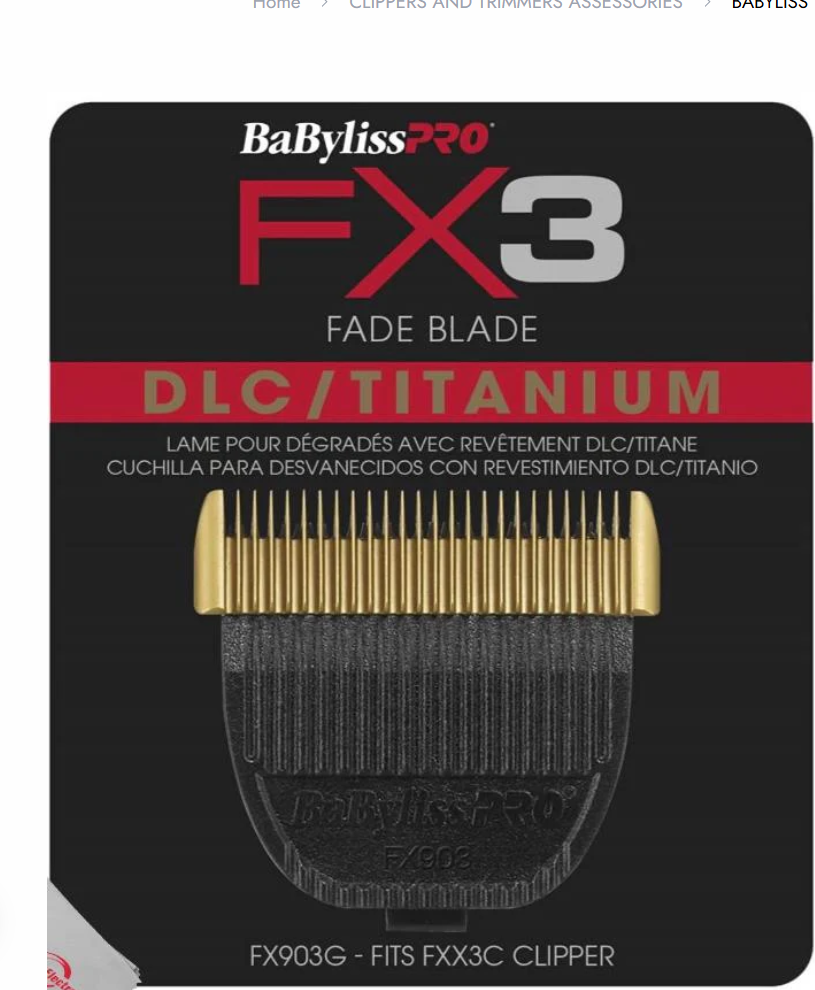 ABYLISS PRO FX3 BLADE CLIPPER FADE DLC/TITANIUM