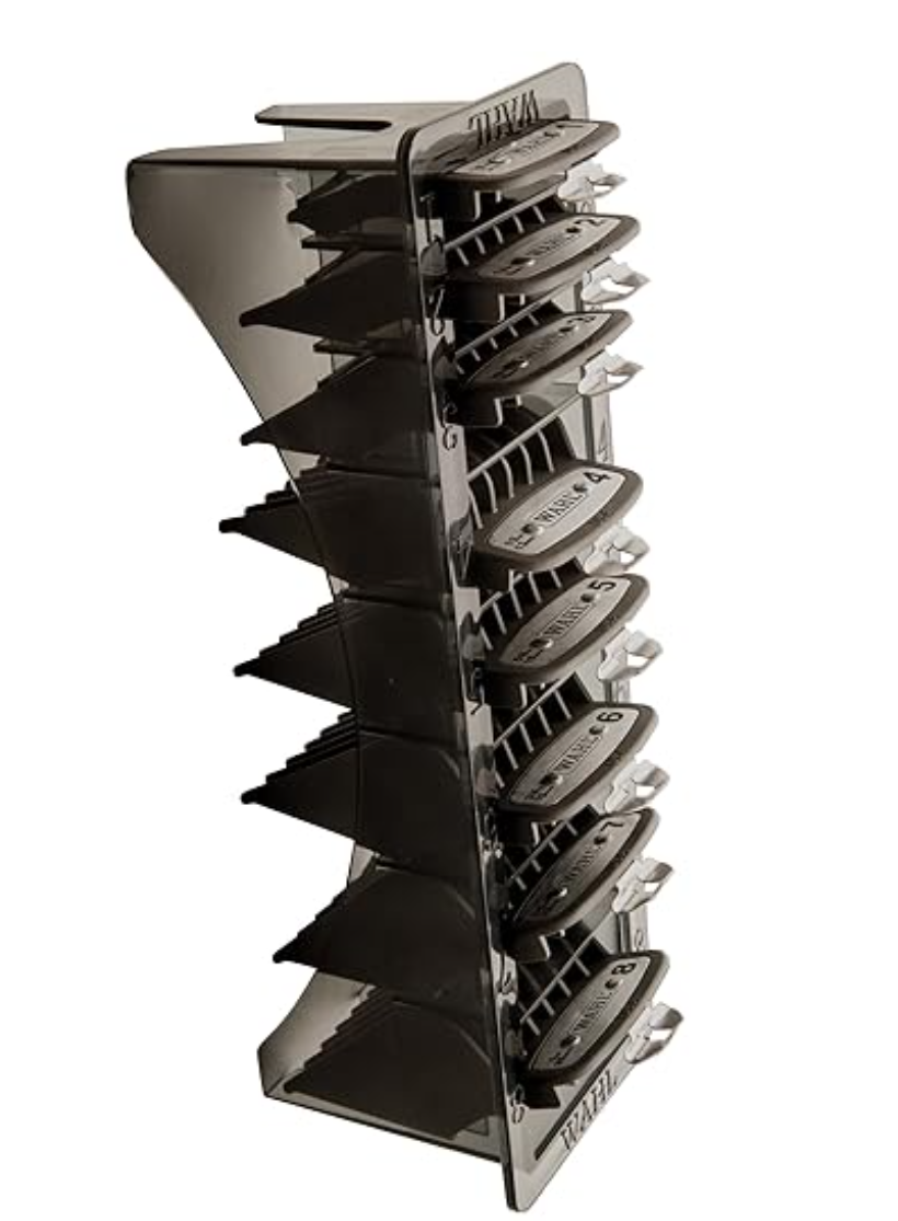 Wahl Professional Premium Cutting Guides 1/8 Organizer Secure Fit Durable Metal Clips