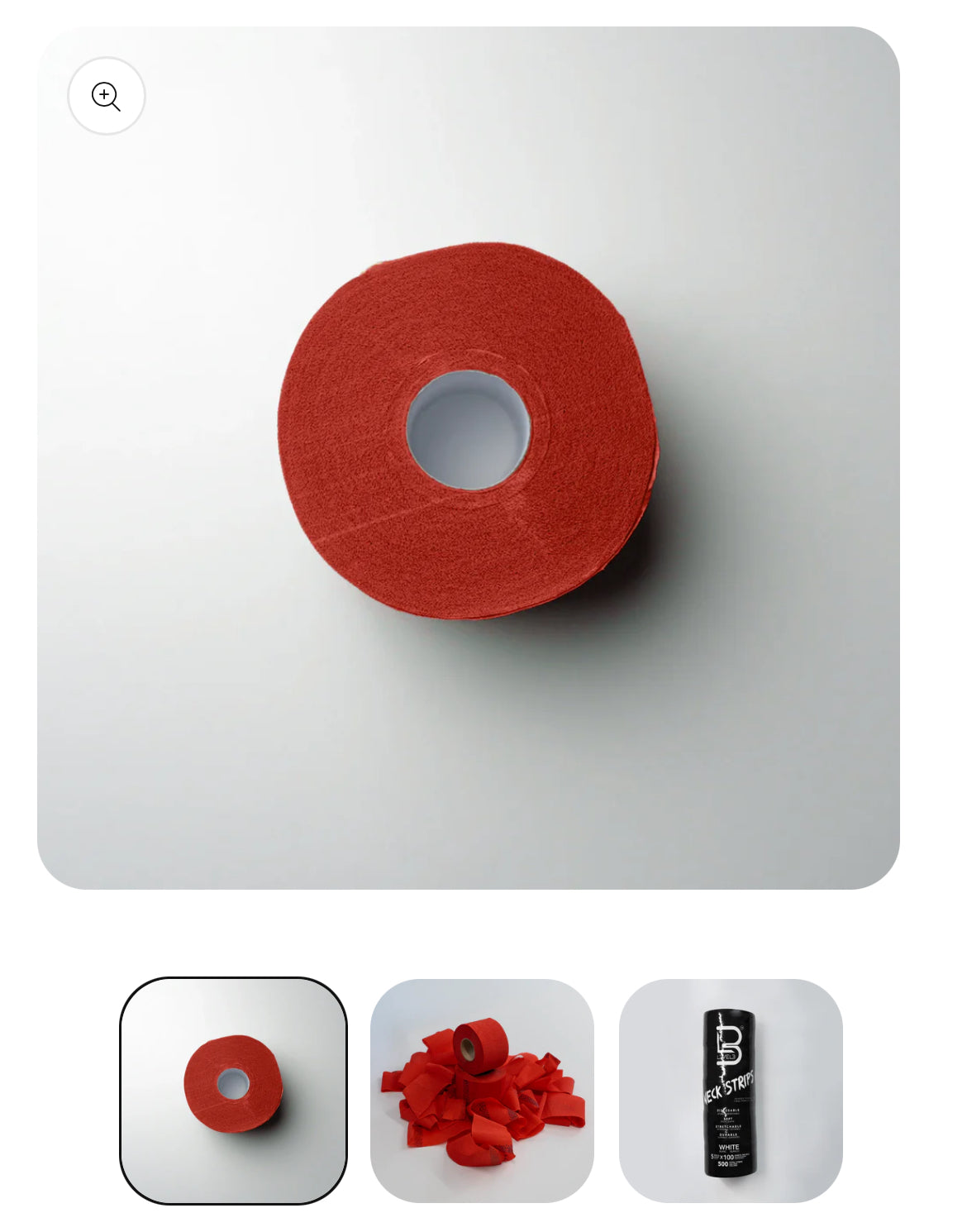 L3VEL3 Self-Adhesive Neck Strips Roll Red Rojo