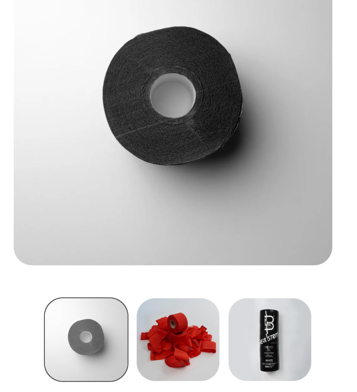 L3VEL3 Self-Adhesive Neck Strips Roll negro Black