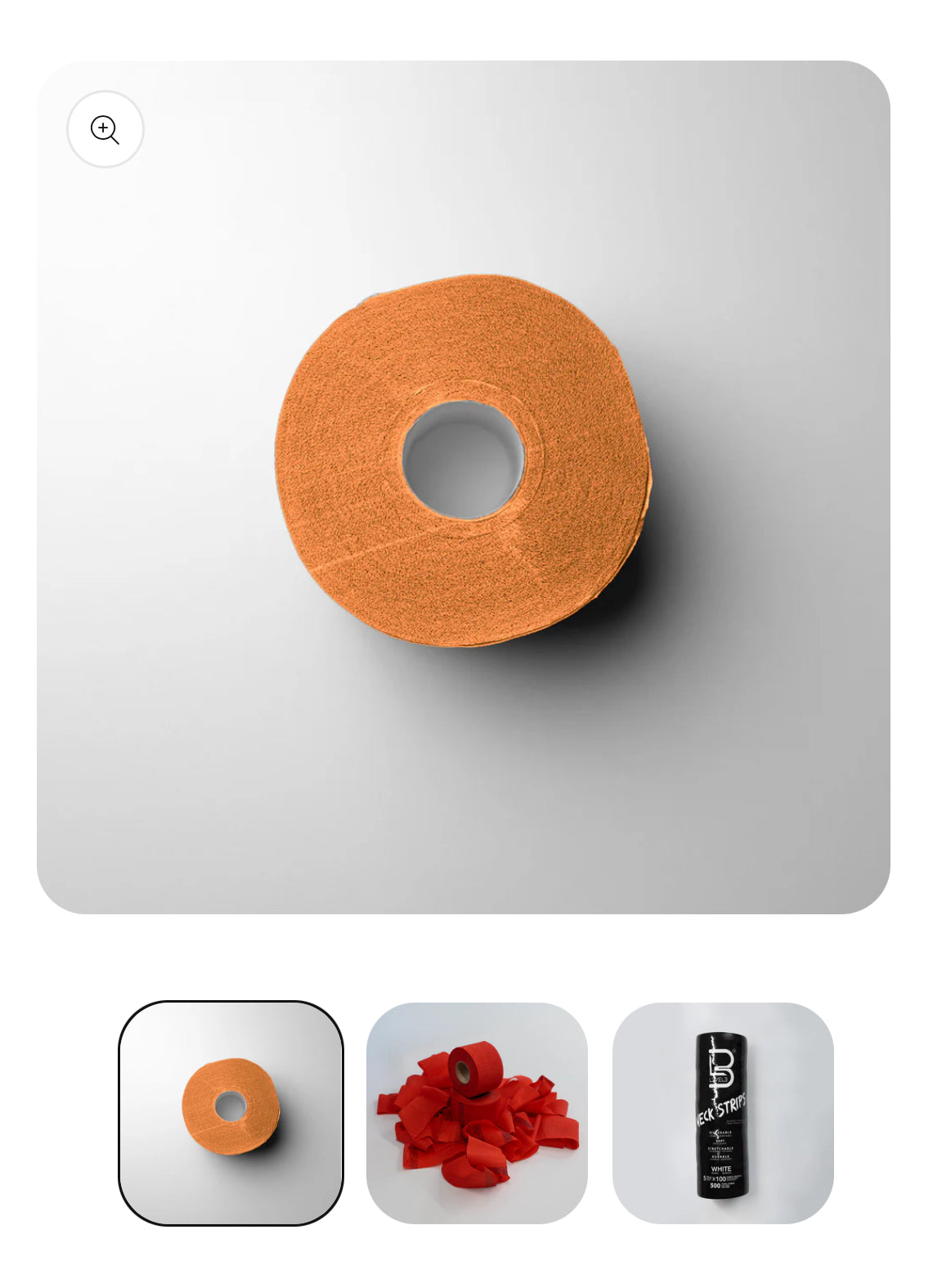 L3VEL3 Self-Adhesive Neck Strips Roll negro Orange