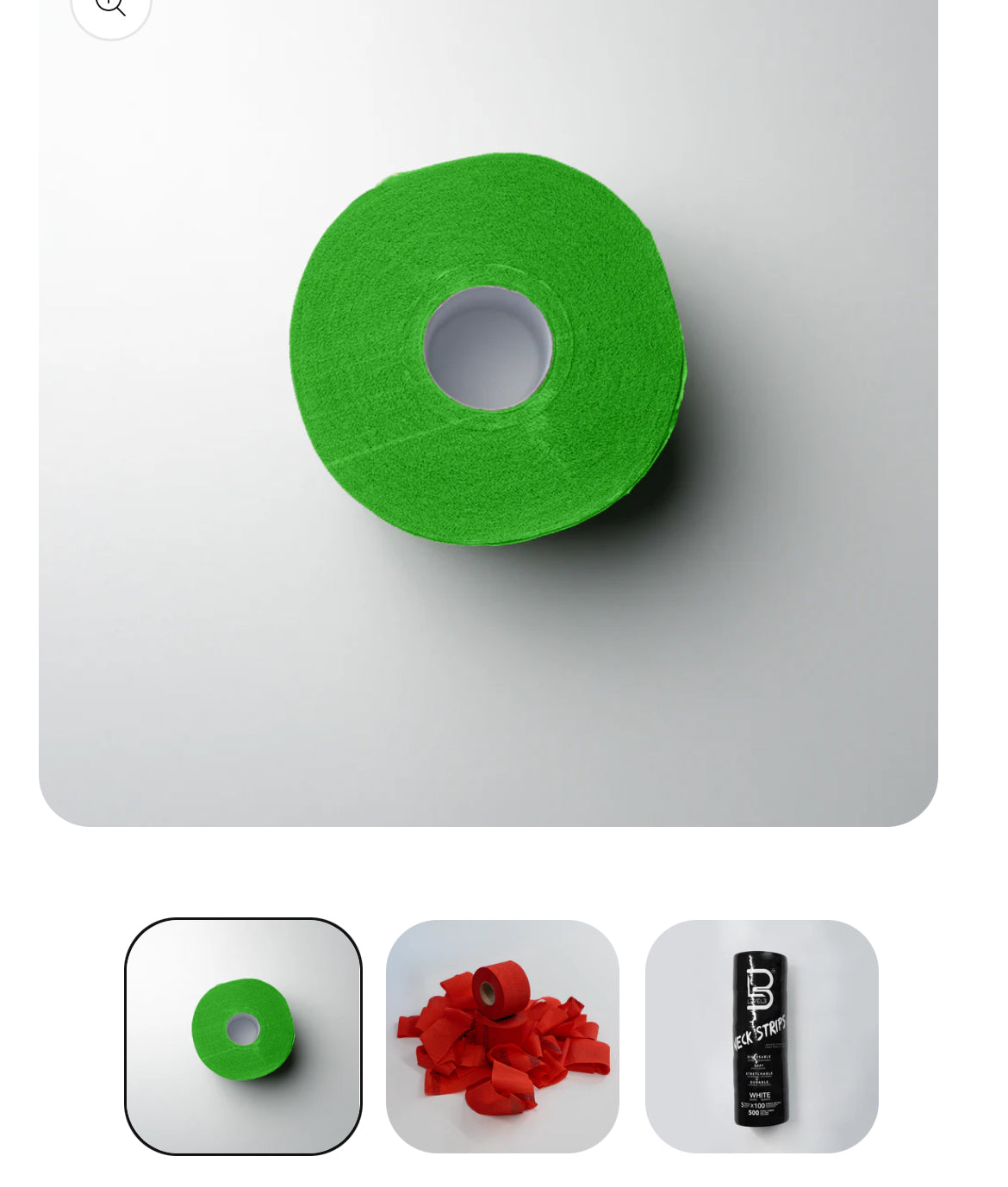 L3VEL3 Self-Adhesive Neck Strips Roll negro verde Grenn