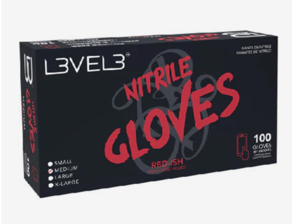 LEVEL3 GLOVES LARGE RED (Copy) (Copy)