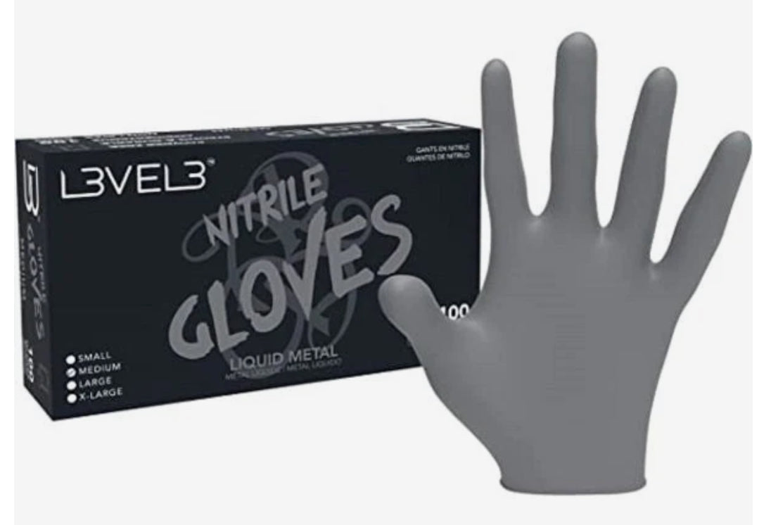 LEVEL3 GLOVES SILVER SMALL