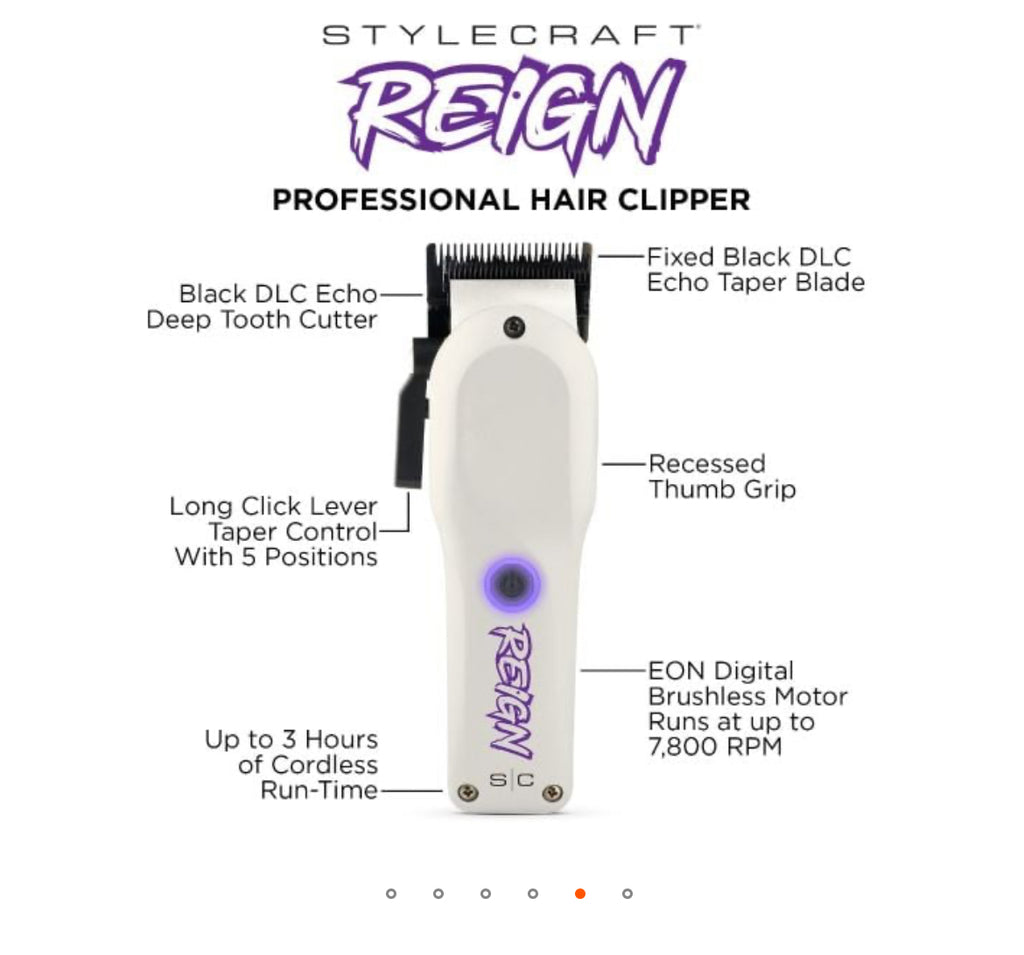 REIGN PROFESSIONAL HAIR CLIPPER WITH EON DIGITAL BRUSHLESS MOTOR