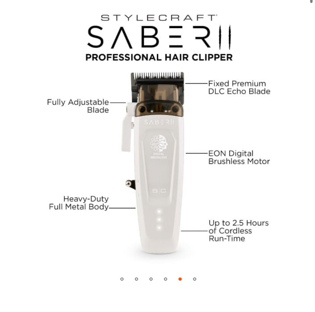 SABER 2 PROFESSIONAL HAIR CLIPPER WITH EON DIGITAL BRUSHLESS MOTOR