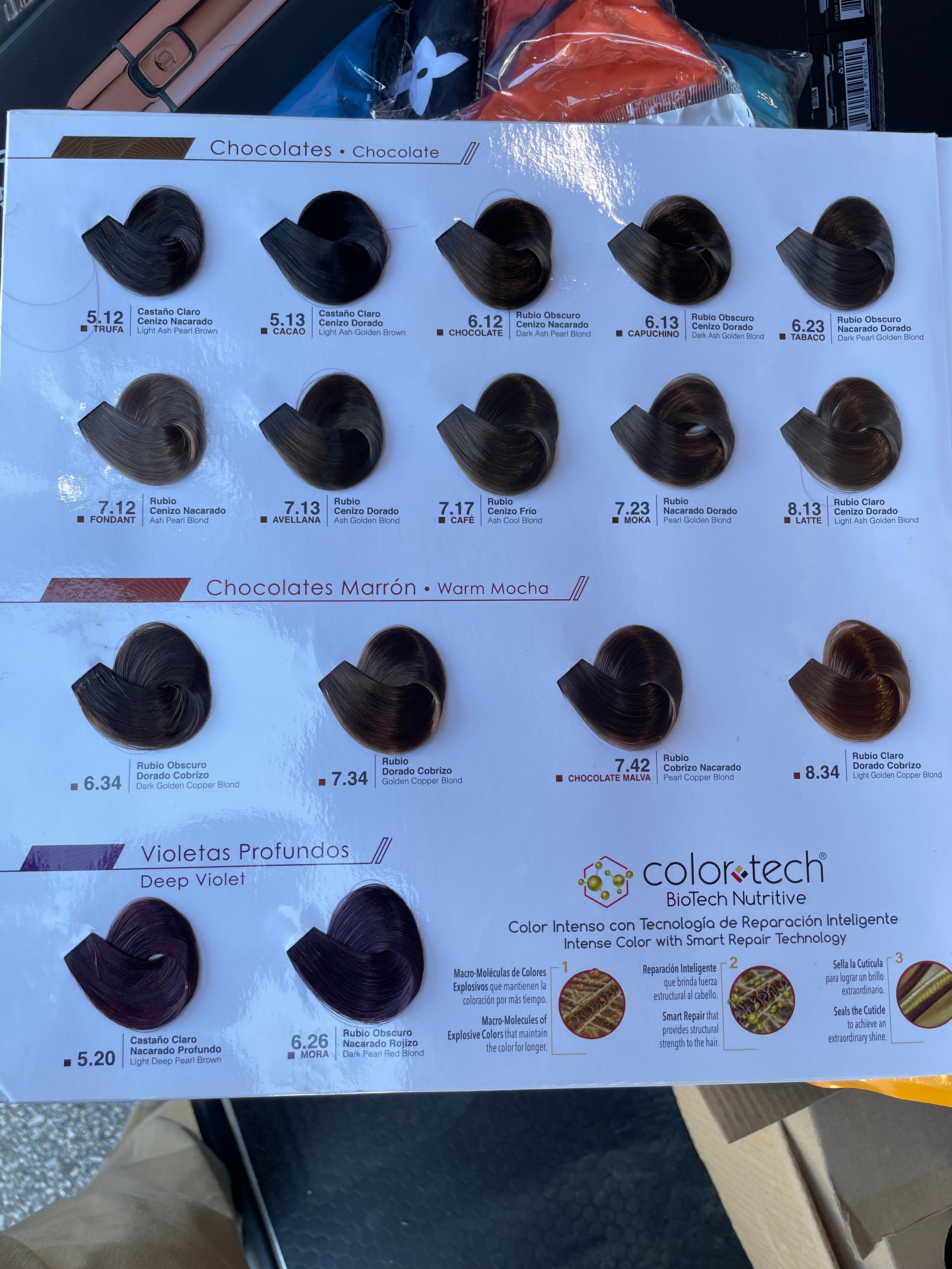 Color para cabello color tech