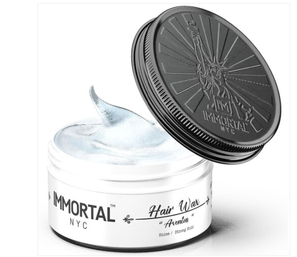 Immortal NYC Hair Waxes for Men - Aventus Extra Strong Hold Low Shine Hair Wax - Mens Water Based No Residue Non-Greasy Hair Paste -Pomade- All