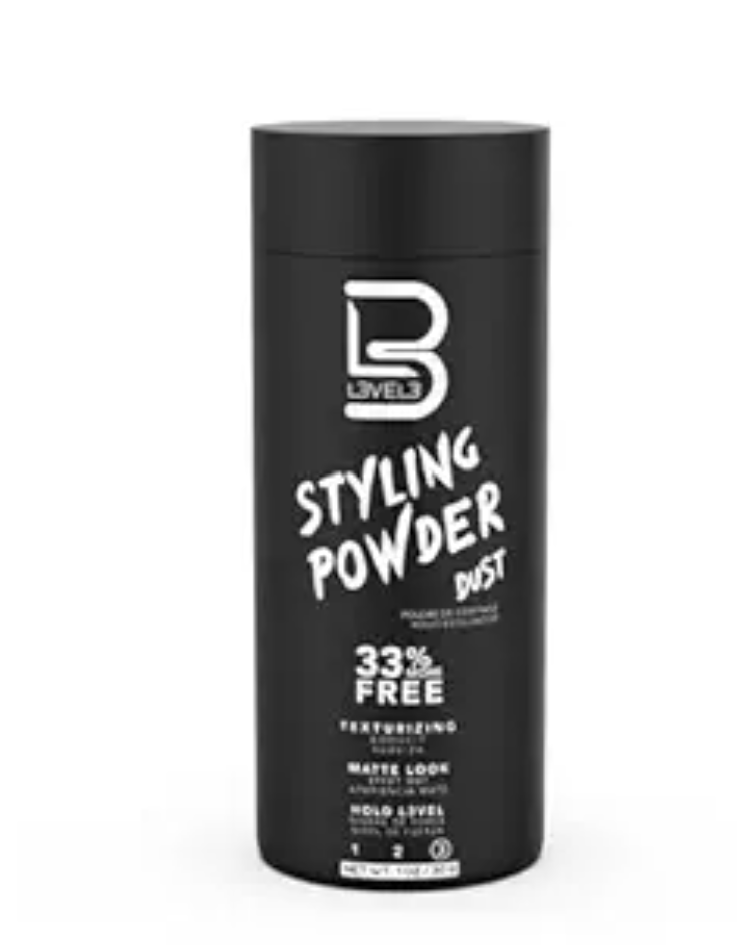 L3 Level 3 Styling Powder - Natural Look Mens Powder - Easy to Apply with No Oil or Greasy Residue
