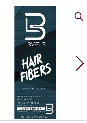 L3VEL3 Hair Fiber 0.97 oz [Dark Brown]