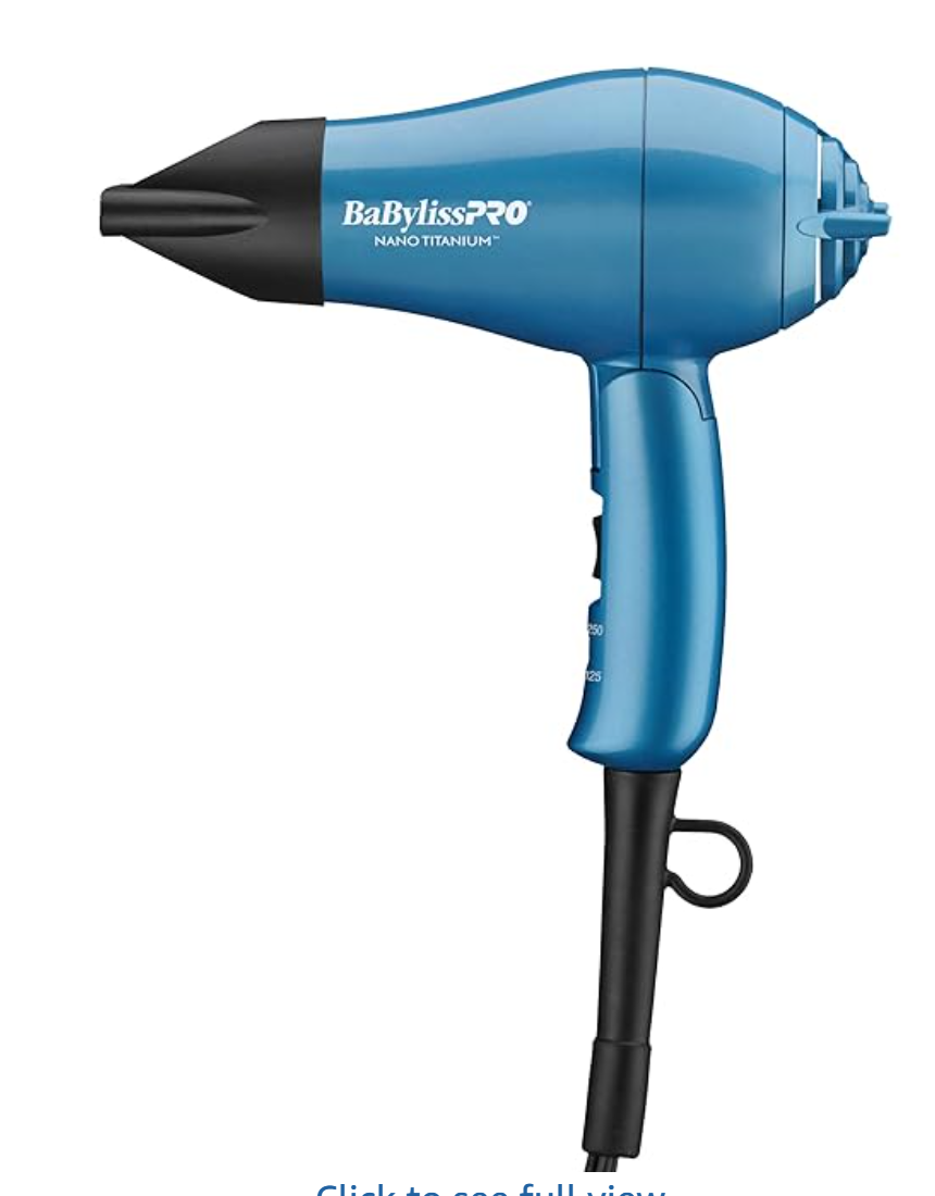 Nano Titanium Travel Hair Dryer, 1000 Watt Professional Blow Dryer with Concentrator Nozzle, Foldable Handle, Dual Voltage