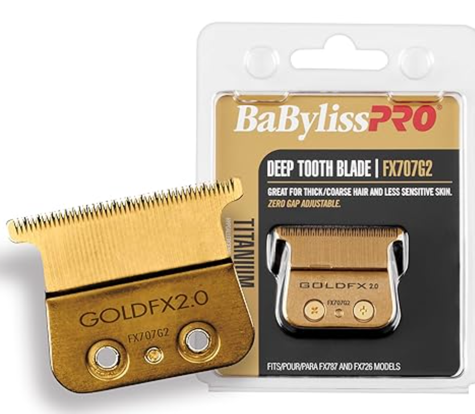 Replacement Blades, Deep-Tooth T-Blades for Outlining Hair Trimmers (FX787, FX799) and LoPROFX