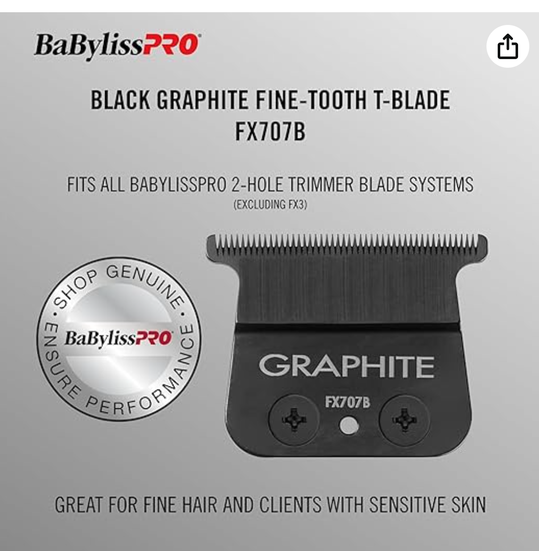 Replacement Blades, Standard and Fine-Tooth T-Blades for Outlining Hair