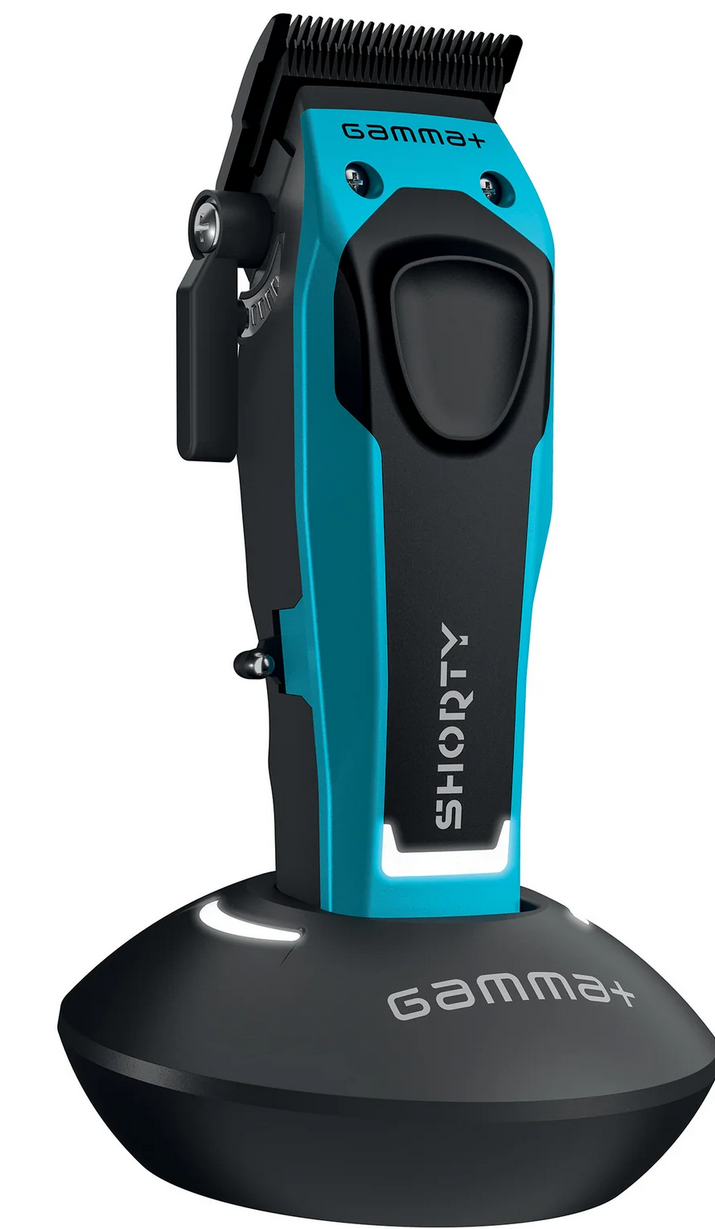 Gamma+ SHORTY Hair Clipper with lv3 neck duster set and cape