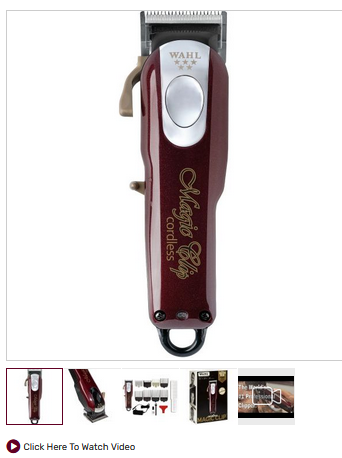 WAHL 5 DTAR CORDLESS MAGIC CLIP BURGANDY CLIPER
