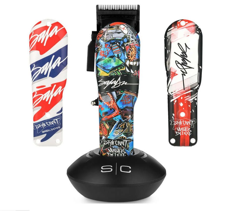 Stylecraft REBEL X King Saladeen Limited Edition Professional Modular Cordless Clipper with Super-Toque Motor #SC613M