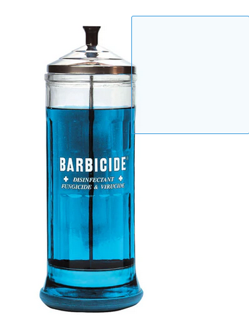 Barbicide Disinfectant Glass Jar - Tall (37oz capacity)