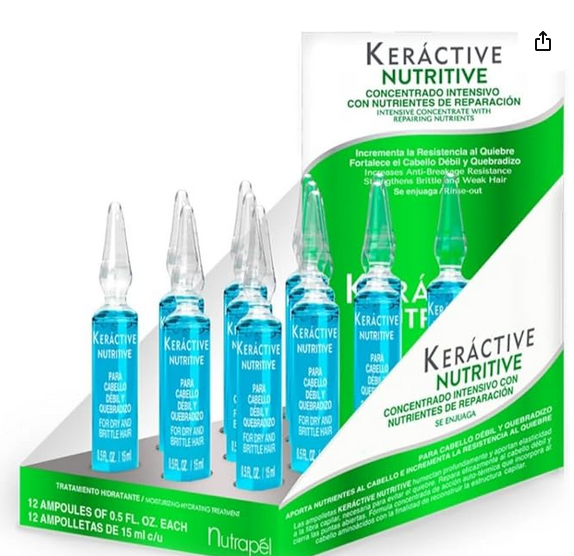 KERACTIVE NUTRITIVE AMPOLLETAS 12 PZ NUTRAPEL