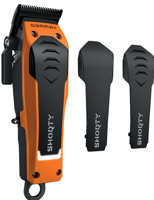 Gamma+ SHORTY Hair Clipper with lv3 neck duster set and cape