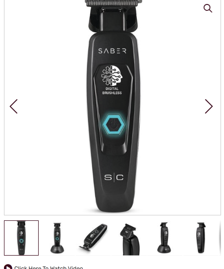 Skip to the end of the images gallery Skip to the beginning of the images gallery Stylecraft Pro Saber Metal Trimmer with Brushless Motor - Black #SC403B (Dual Volta