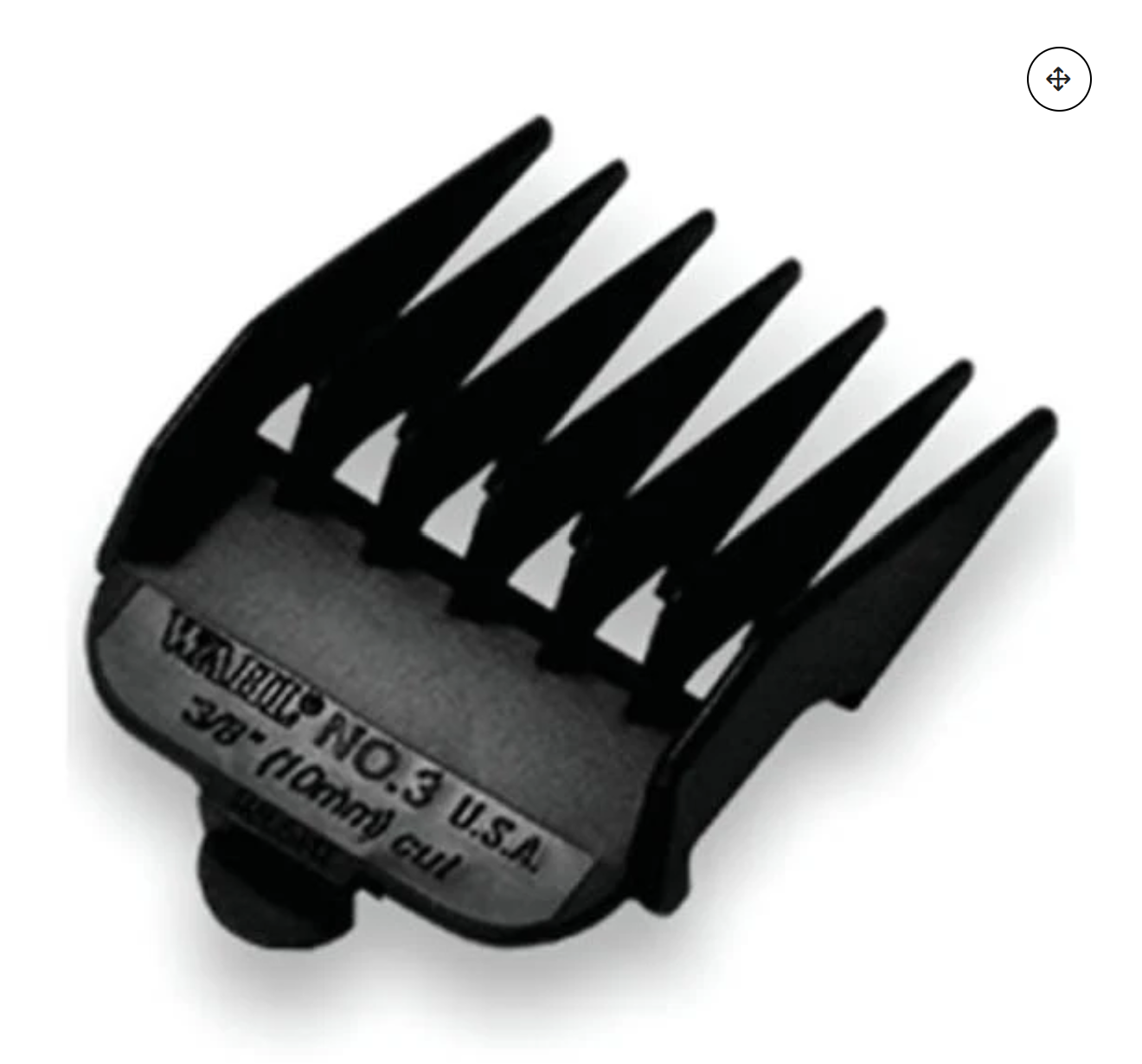 Wahl #3 Nylon Cutting Guide Comb - Black (3/8")