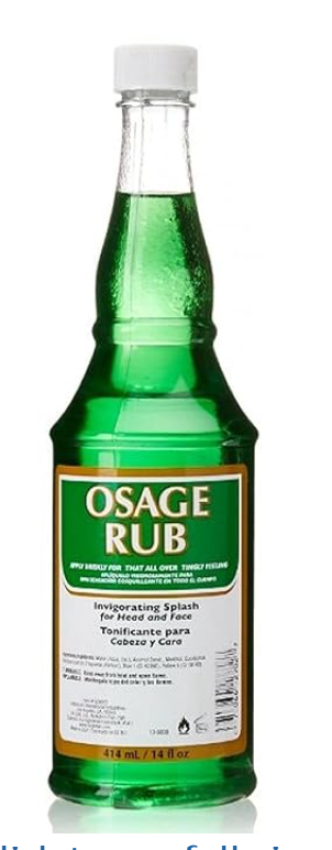 Clubman Jeris Osage Rub Professional Size - 14 fl oz Hair Tonic for Men, Refreshing and Invigorating Experience, Perfect for Men's Grooming Needs