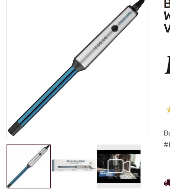 BaByliss Pro Nano Titanium Curling Wand - 3/4" #BNTW75NUC (Dual Voltage)