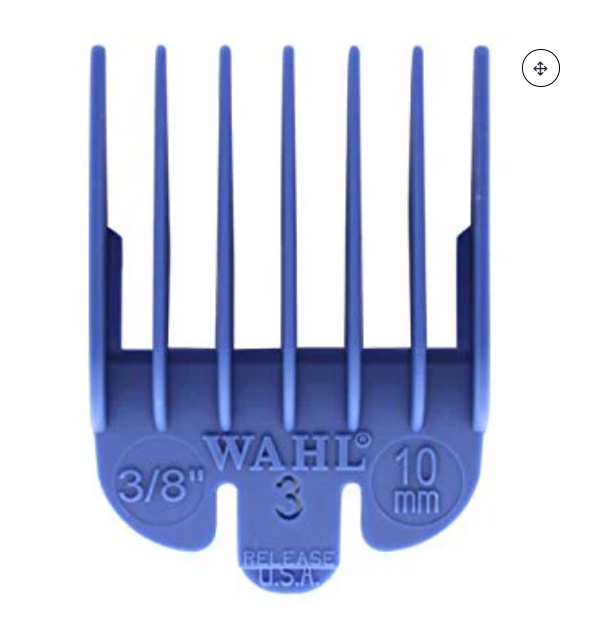 Wahl #3 Color-Coded Nylon Cutting Guide Comb - Blue (3/8")